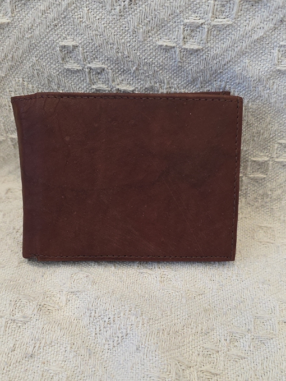 Classic Brown Leather Men's Bifold Wallet